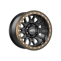 17X8.5 Hybrid Beadlock Wheel Black 5X150 -25 Bronze Imitation Beadlock Ring