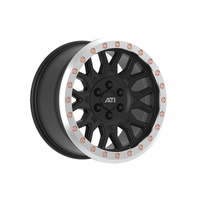 17X8.5 Hybrid Beadlock Wheel Black 6X114.3 Offset 0 Machined Imitation Beadlock Ring