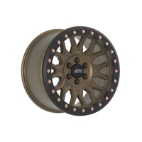 17X8.5 Hybrid Beadlock Wheel Bronze 6X114.3 Offset 0 Black Imitation Beadlock Ring