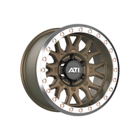 17X8.5 Hybrid Beadlock Wheel Bronze 6X139.7 -20 Machined Imitation Beadlock Ring