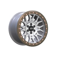 17X8.5 Hybrid Beadlock Wheel Machined 6X139.7 Offset 0 Bronze Imitation Beadlock Ring