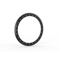 Forged Alloy Imitation Beadlock Ring Black