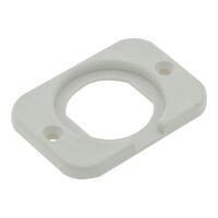 Single Flush Mount Housing - White